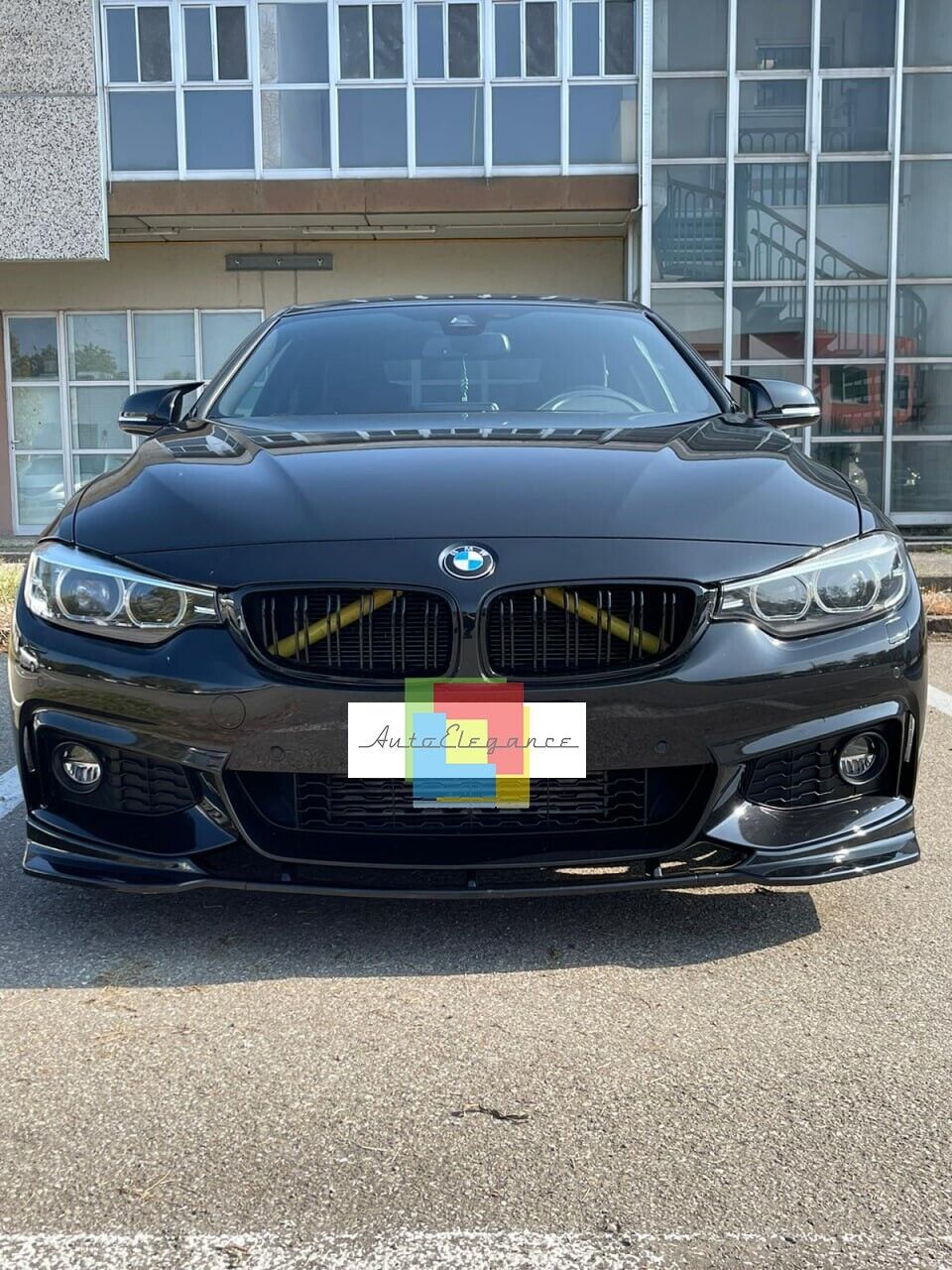 3 PIECE SPLITTER SUITABLE FOR BMW 4 SERIES F32 F33 F36 MSPORT GLOSS BLACK TENZO 