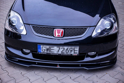 💕Splitter  adatto  per  Honda Civic EP3 Mk7 Type-R/S FL  nero lucido  💕