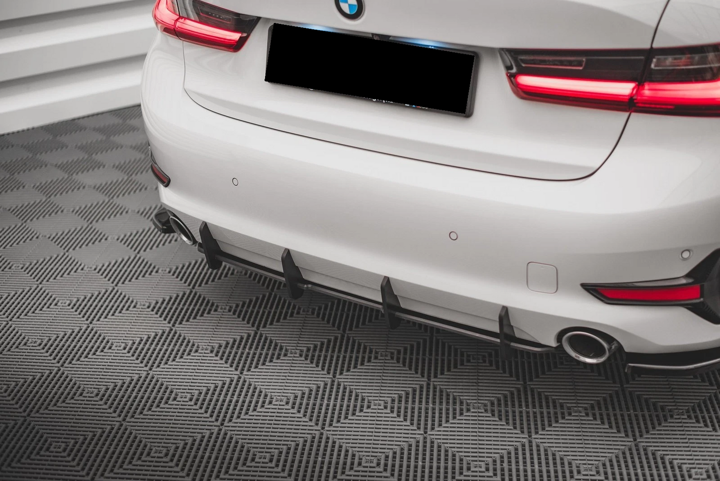 💫ART.8641 Street Pro Diffusore Posteriore adatto per BMW Serie 3 G20 / G21 nero💫