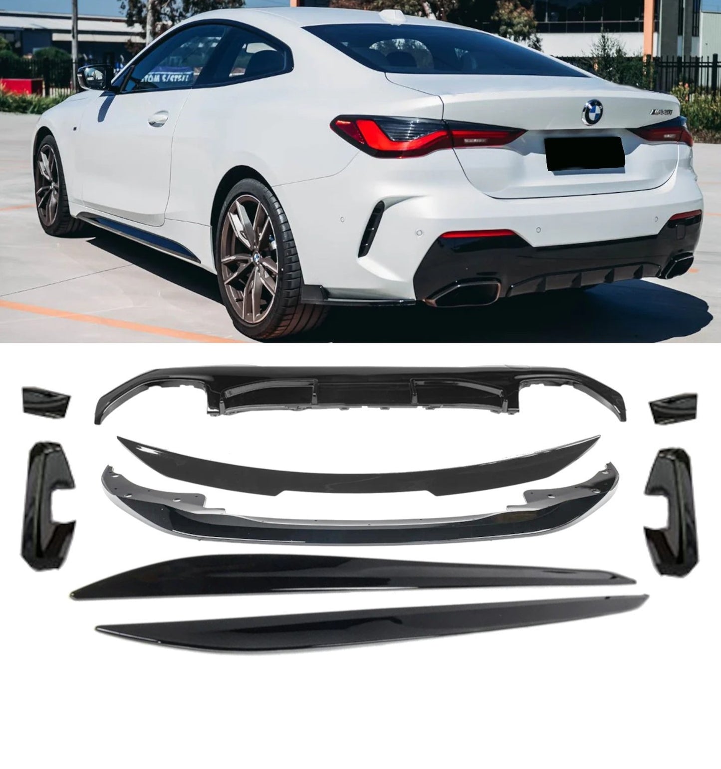 💕BODYKIT BMW SERIE 4 G22  NERO LUCIDO 💕