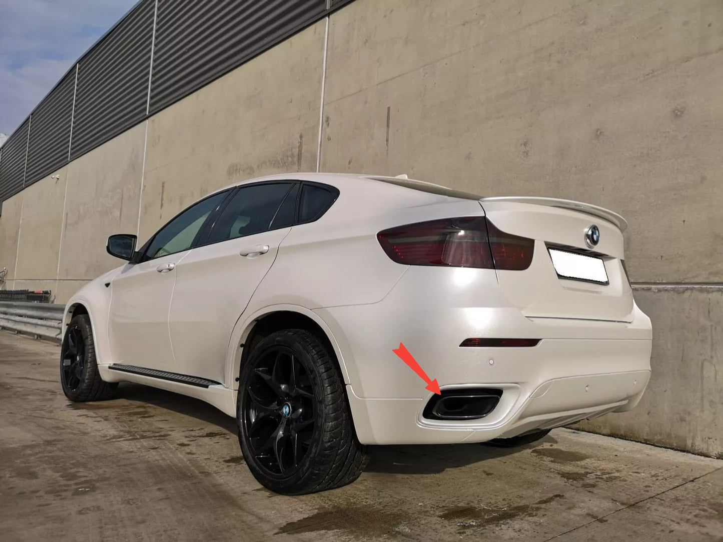 ✨Sistema punte silenziatore per BMW X6 E71 2008-2014 V8 design nero-✨