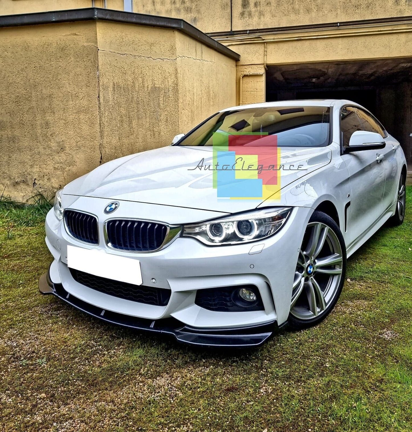 3 PIECE SPLITTER SUITABLE FOR BMW 4 SERIES F32 F33 F36 MSPORT GLOSS BLACK TENZO 