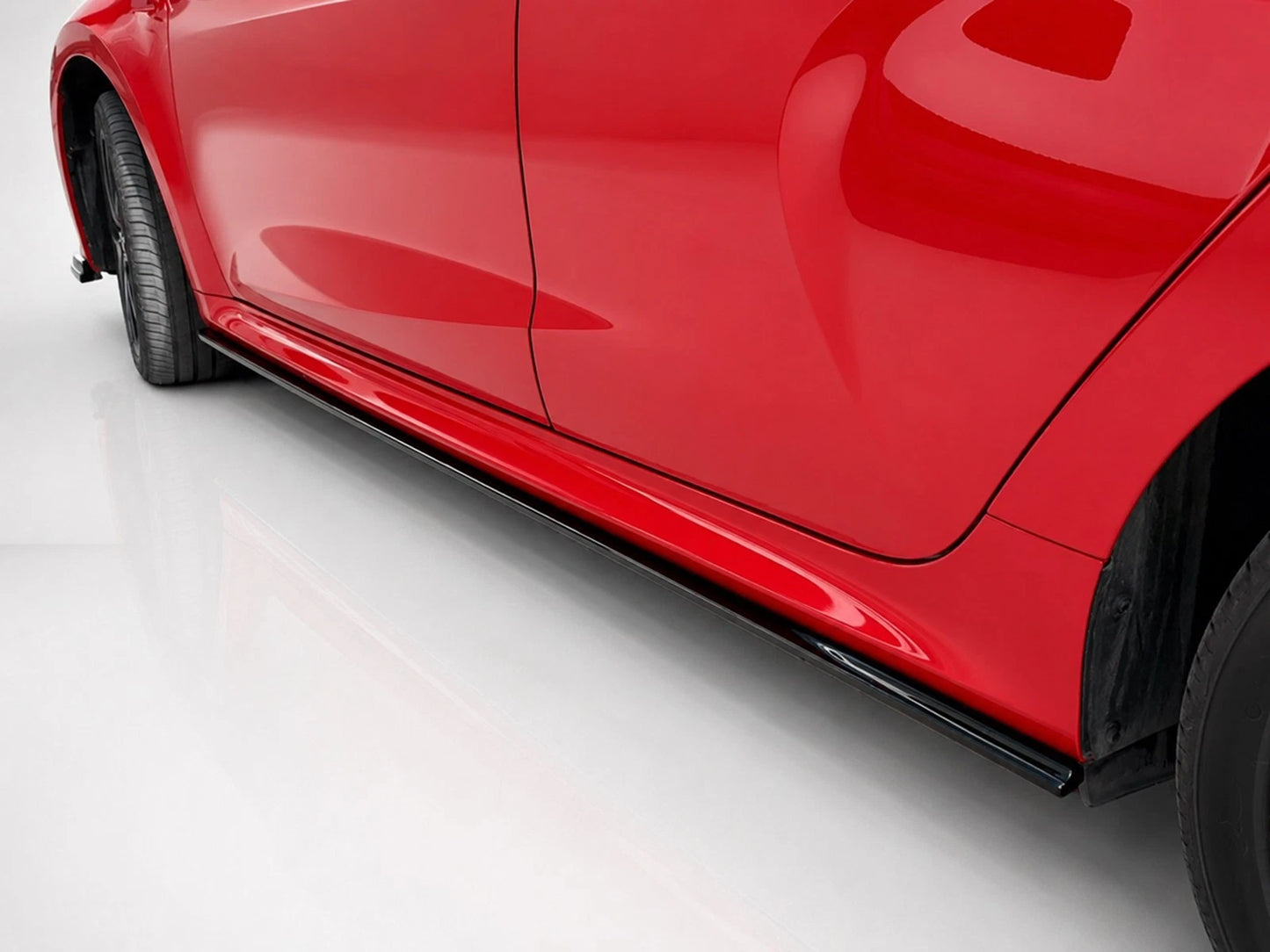 👉Gonne Laterali Estensioni Minigonne ABS Nero Lucido per Toyota Yaris Mk4 20+👈