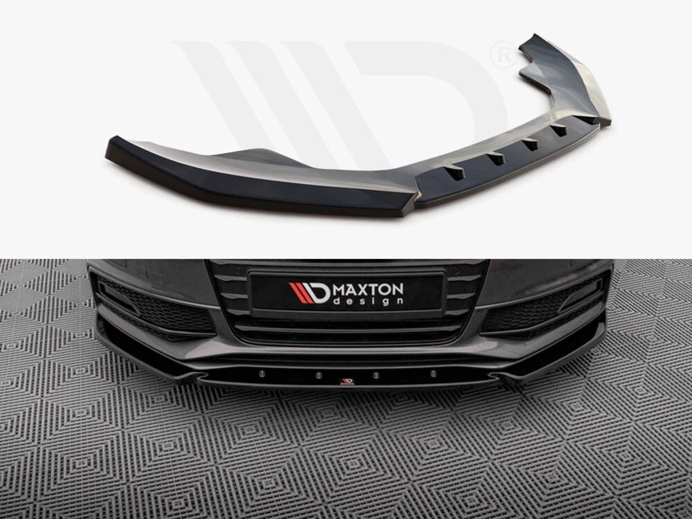 💕 Splitter adatto per  Audi S4 B8 Facelift  nero lucido 💕
