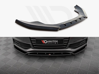 💕 Splitter adatto per  Audi S4 B8 Facelift  nero lucido 💕