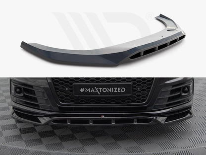 SPLITTER SUITABLE FOR VW GOLF 8 GTI GTD RLINE LOOK GLOSSY BLACK SPORTY DESIGN 
