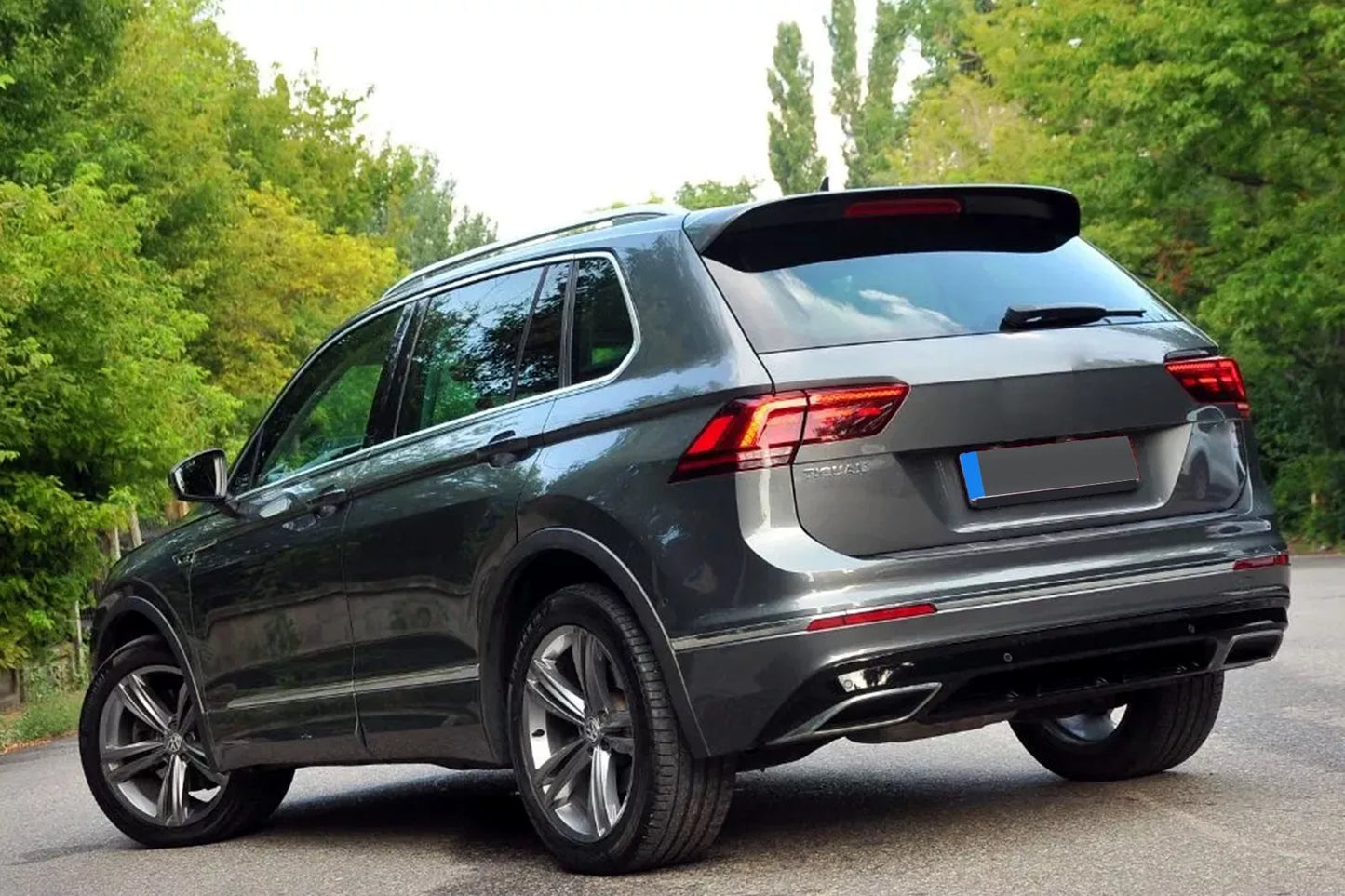 ⭐Diffusore paraurti posteriore per Vw Tiguan II Mk2 AD BW 2016-05.2020 R-Line⭐