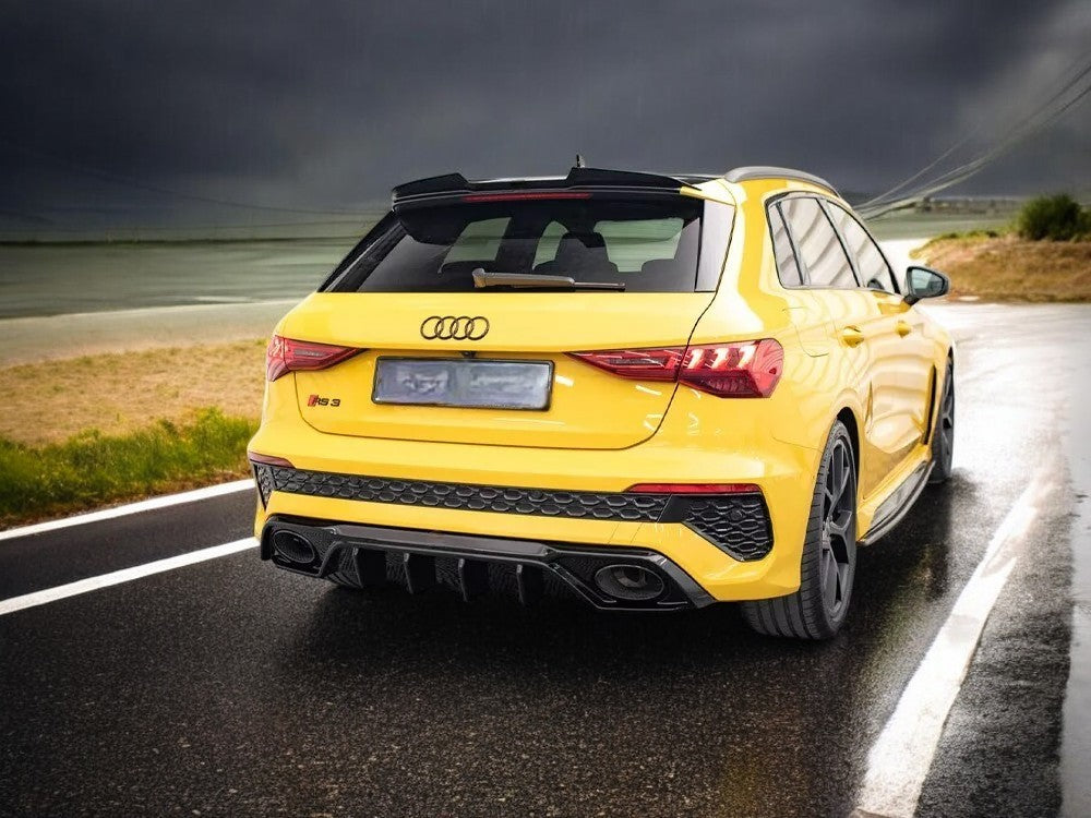 ✨DIFFUSORE nero lucido ABS posteriore per Audi RS3 8Y 2020-✨