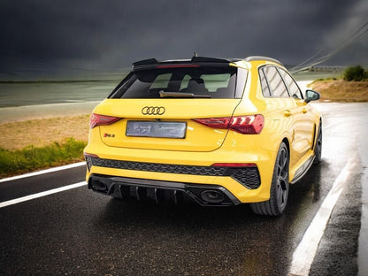 ✨DIFFUSORE nero lucido ABS posteriore per Audi RS3 8Y 2020-✨