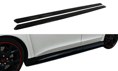 ✨MINIGONNE LATERALI  design nero lucido per Honda Civic Mk9 tipo R (Fk2)✨