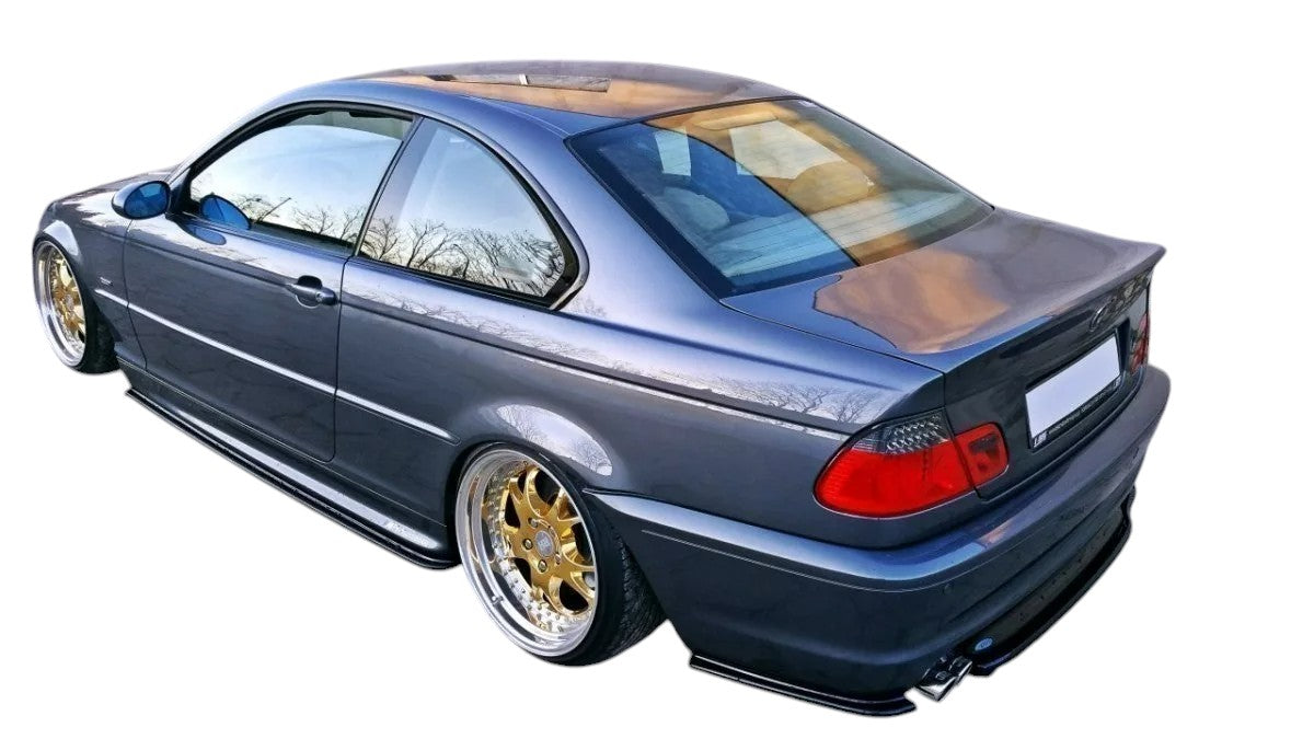 ✨DIFFUSORE posteriore centrale design per BMW 3 E46 Mpack Coupe 1999-2003✨