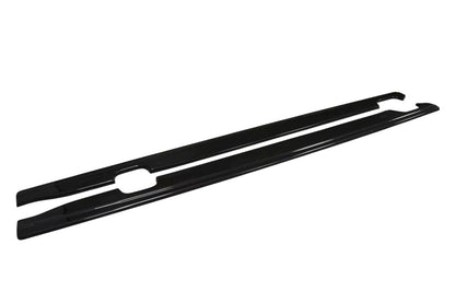 ✨Minigonne laterali design nero lucido ABS adatto per Audi A6 C7 S-Line FL ✨