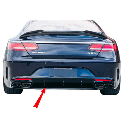 😎Diffusore+ Terminali Di Scarico(NOIR) Adatto Per Mercedes S-KL.S63 😎