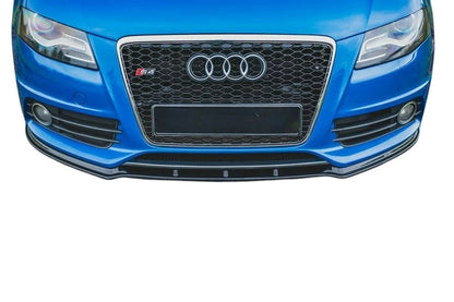 ✨Splitter anteriore design nero lucido ABS Per Audi S4 A4 S-Line B8✨