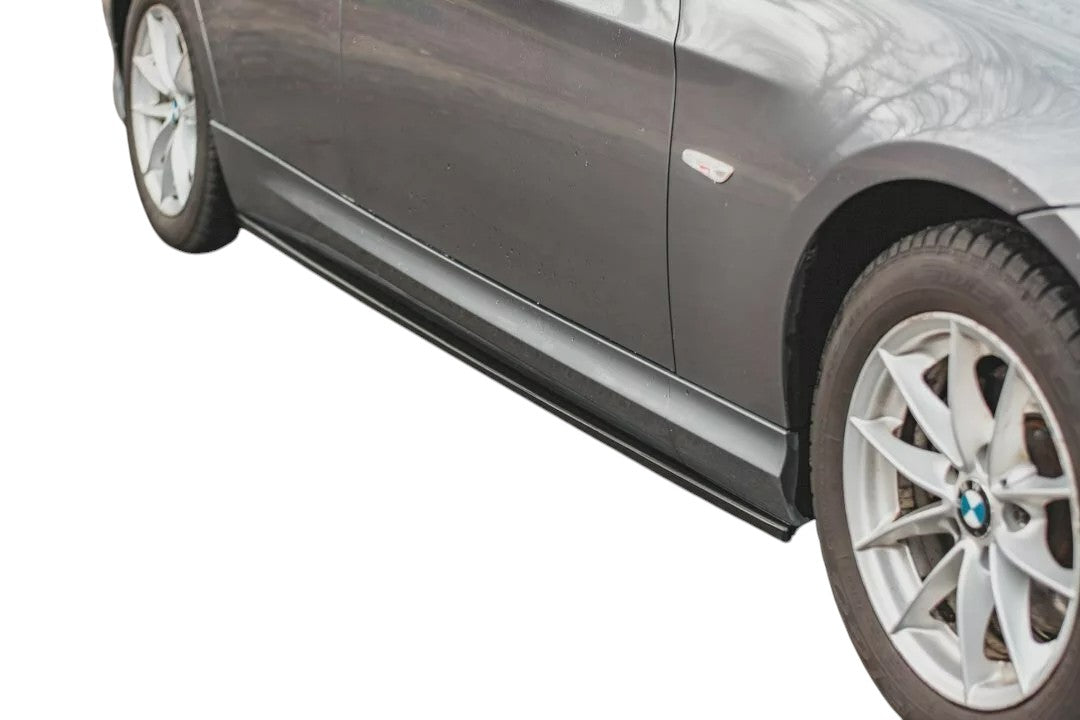 ✨Minigonne Laterali design nero lucido ABS per BMW Serie 3 E91 FL 2008-2011✨