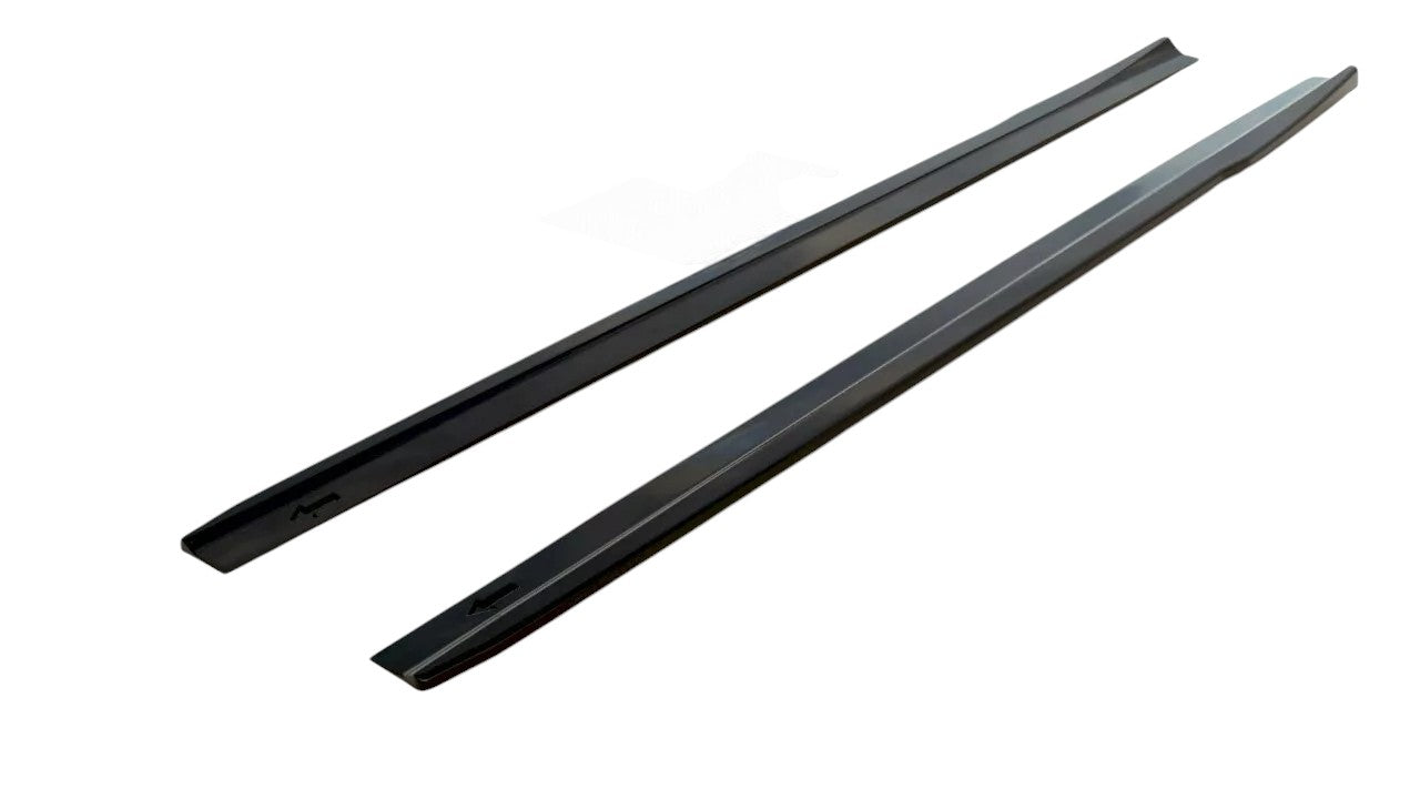 ✨MINIGONNE laterali Nero Lucido ABS Per Mercedes A35 AMG W177✨