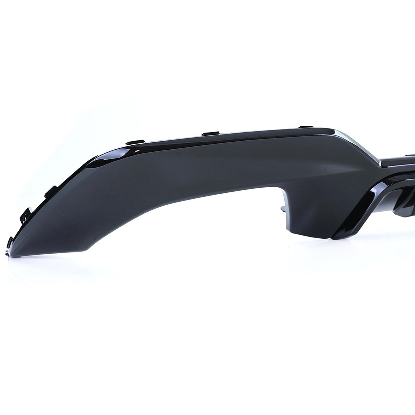 Diffusore Posteriore Sportivo Lucido + Terminali di Scarico 340 Look adatto per BMW Serie 3 G20 G21 320 330