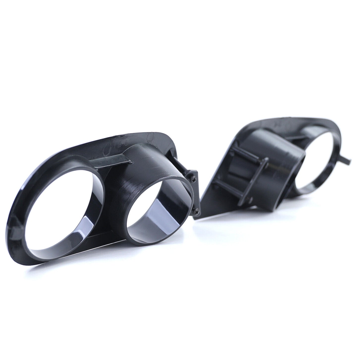 Aftermarket Gloss Black Fog Light Bumper Cover Compatible with BMW 3 Series E46 