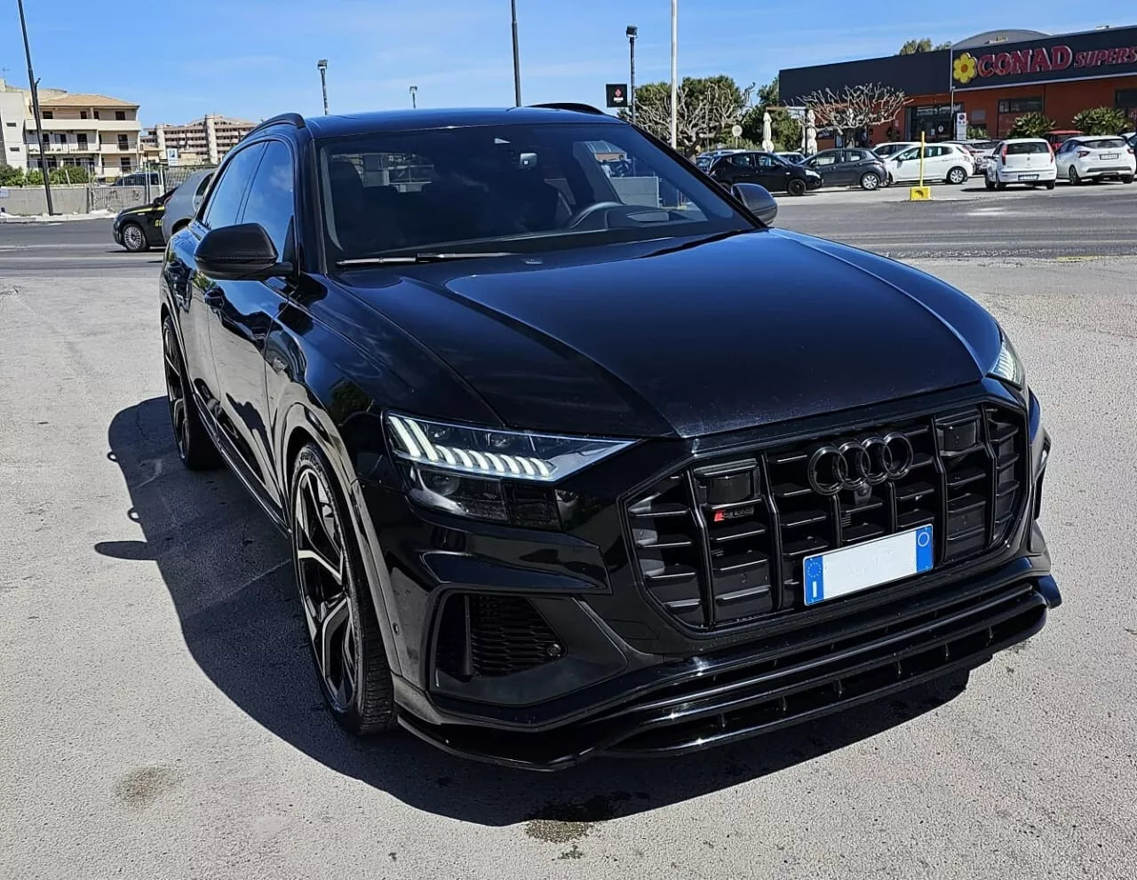 ✨✨SPLITTER NERO LUCIDO ADATTO PER AUDI Q8 2018-2024 S-line SQ8 ✨✨