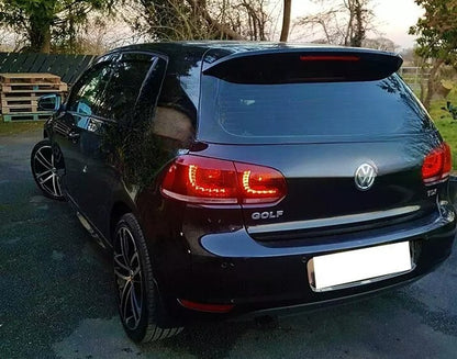 Gloss Black Spoiler Suitable for VW Golf MK6 TSI TDI 'GTI R R20 Style' 2008-13 