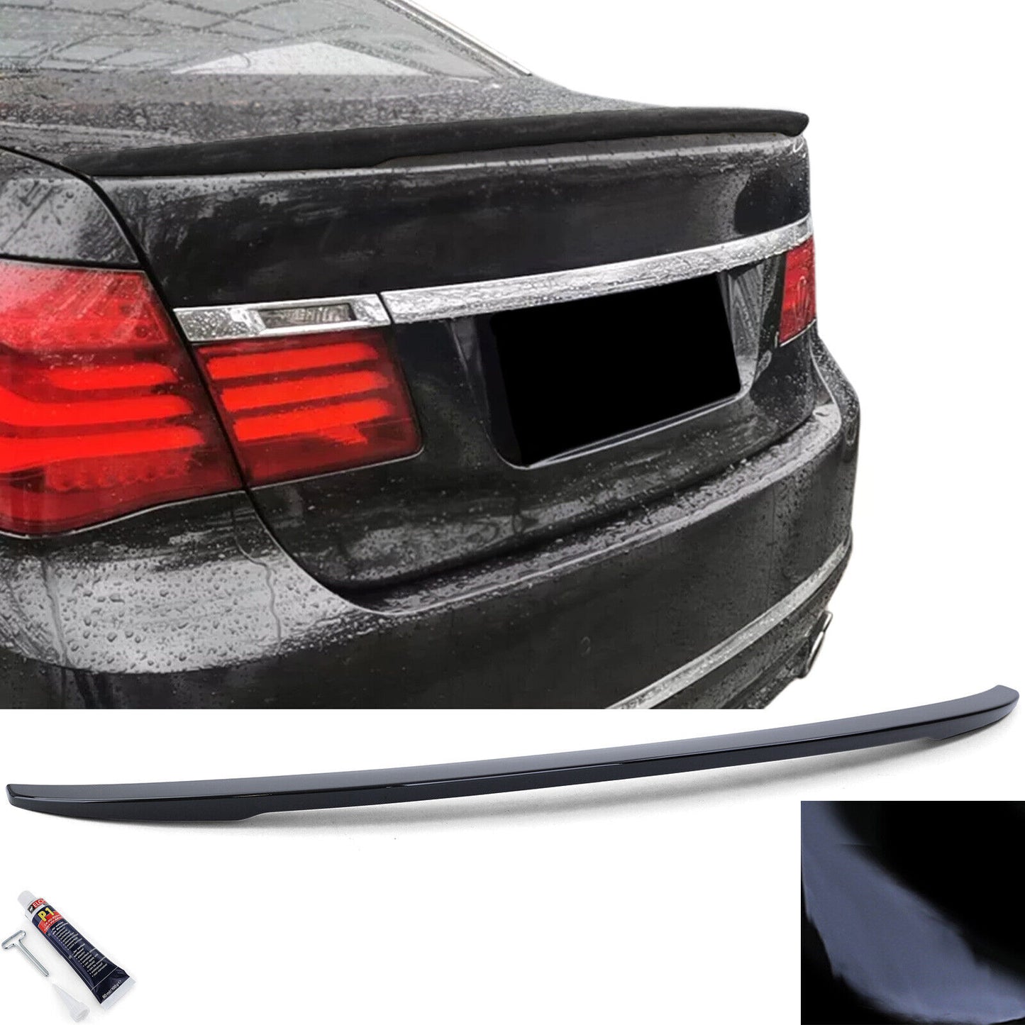 Labbro spoiler posteriore performance lucido adatto per BMW Serie 7 F01 08-15