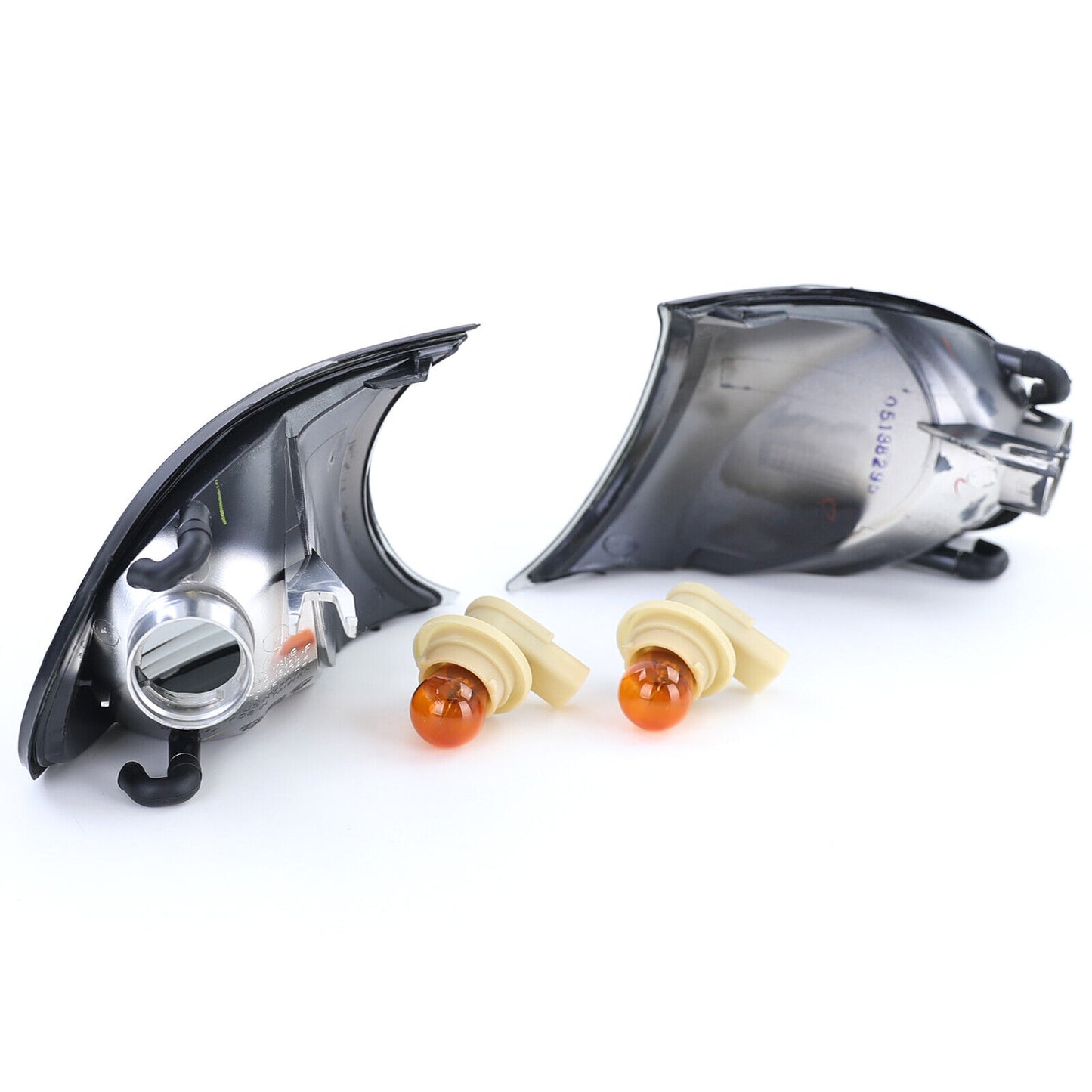 Indicatore di direzione in vetro trasparente fumè adatto per BMW Serie 3 01-03