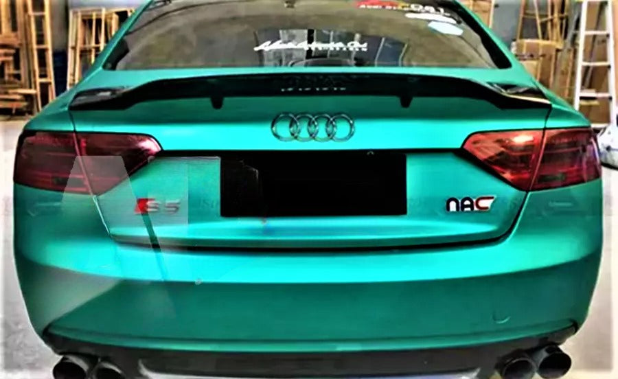😎KIT Spoiler Nero Lucido Adatti Per Audi A5 B8 8T Coupe 2007-2016😎