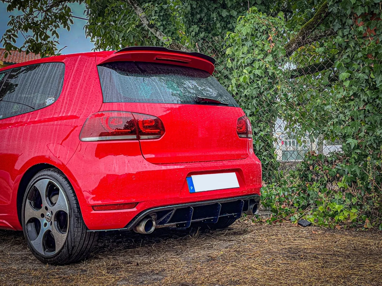 💯Spoiler tetto Add On Ala per VW Golf 6 GTI R MK6 Hatchback 08-12 Nero lucido💯