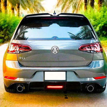 ⭐Carbon Fiber Diffuser Fit For VW Golf GTD GTI TSI TDI MK7.5⭐