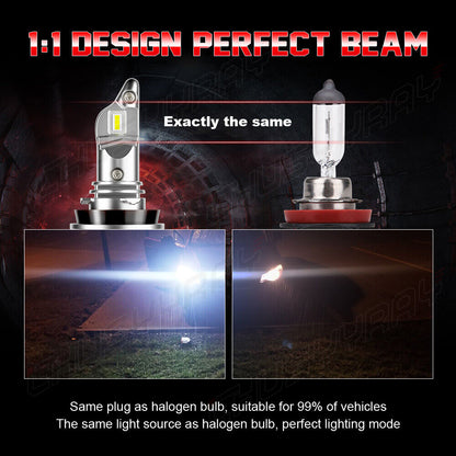 4pc LED Headlight High Beam Bulbs Combo For Freightliner Cascadia 2 