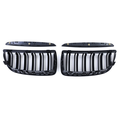 Griglia radiatore sportiva doppia barra performance opaca per BMW Serie 3 05-08