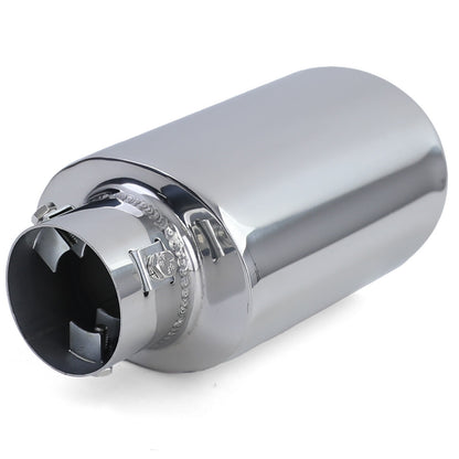 Rivestimento terminale scarico racing in acciaio inox per avvitabile ovale