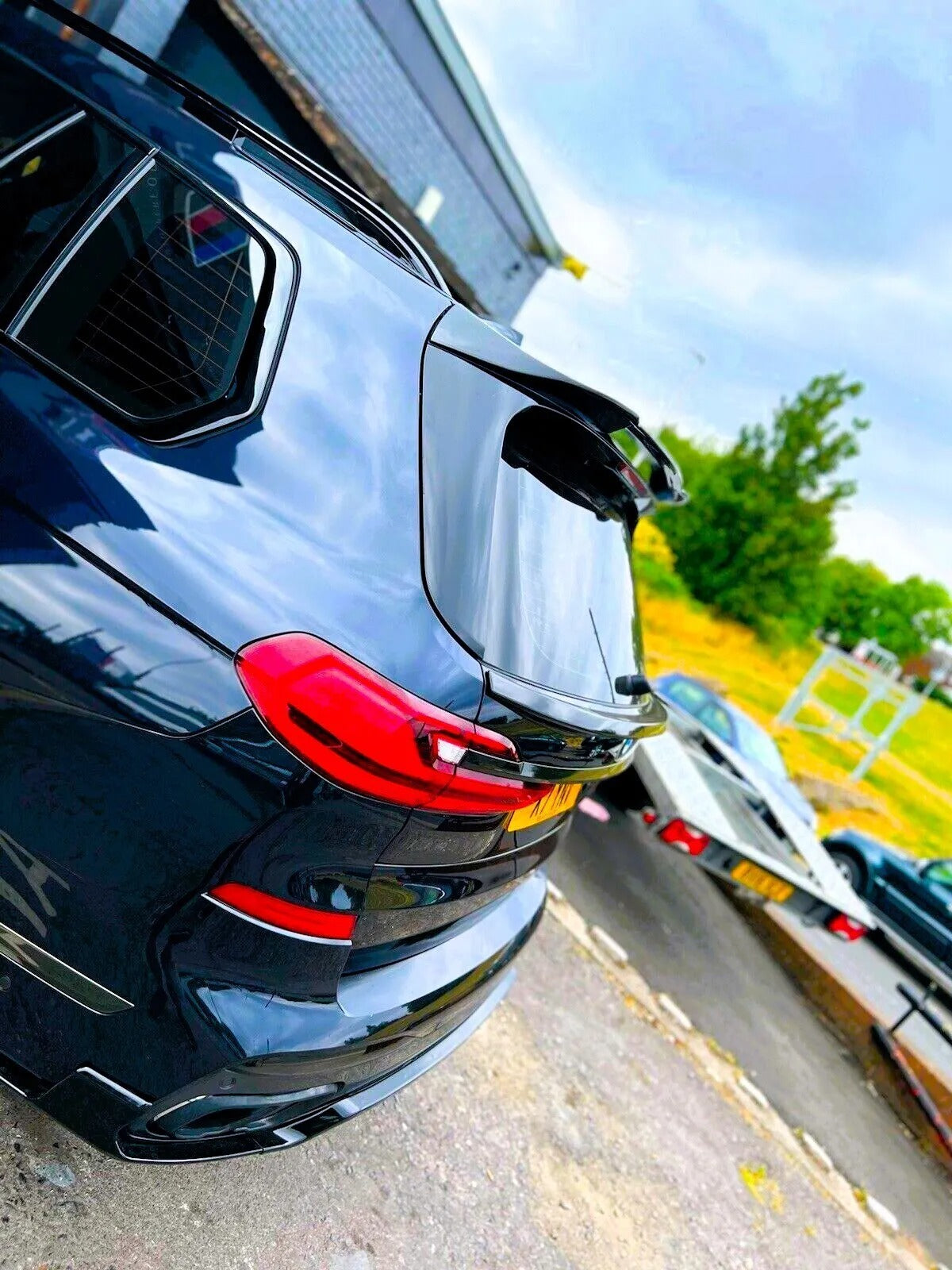 💯KIT Spiler Nero Lucido Adatto Per BMW X7 G07 M60 2018+💯