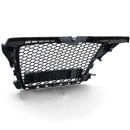 Griglia radiatore a nido d'ape look sportivo nero lucido opaco per Audi A3 8P