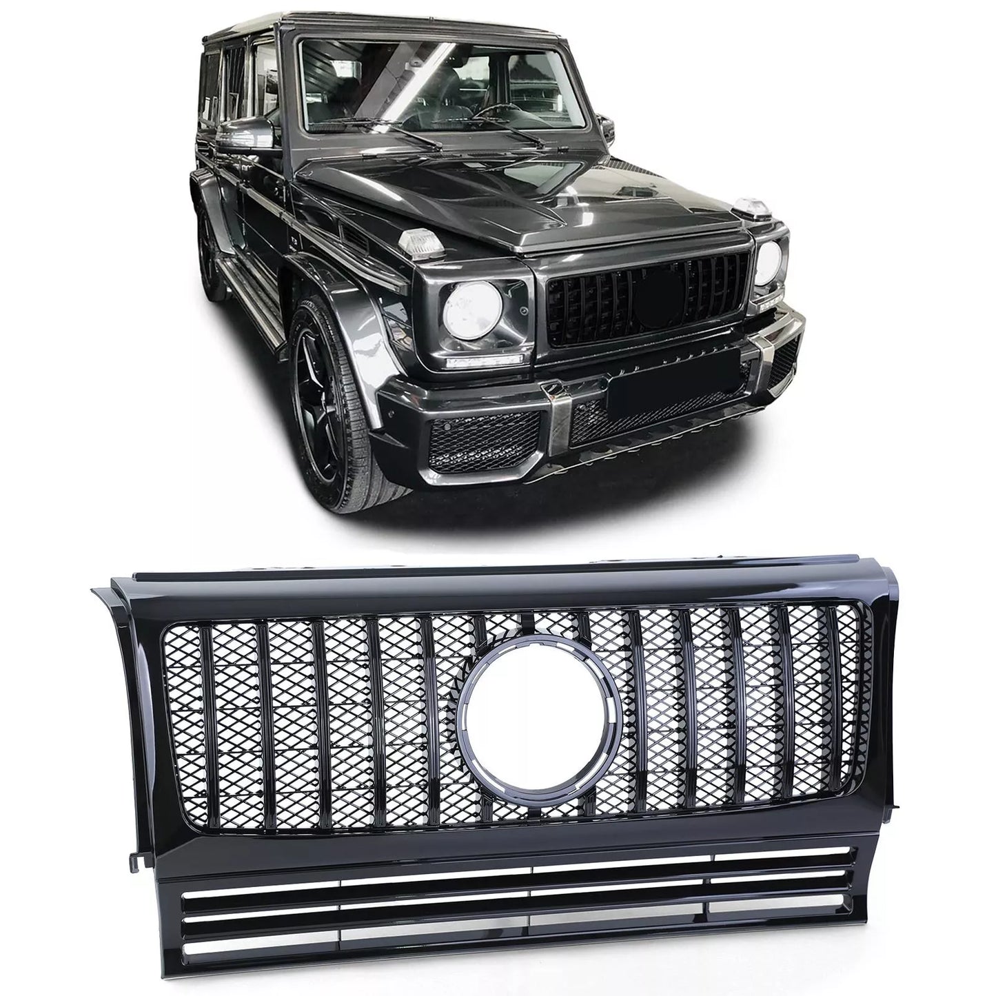 💎Black Gloss Sport Grille suitable for Mercedes G Model W463 90-18💎