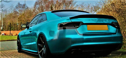 😎KIT Spoiler Nero Lucido Adatto Per Audi A5 B8 8T Coupe😎