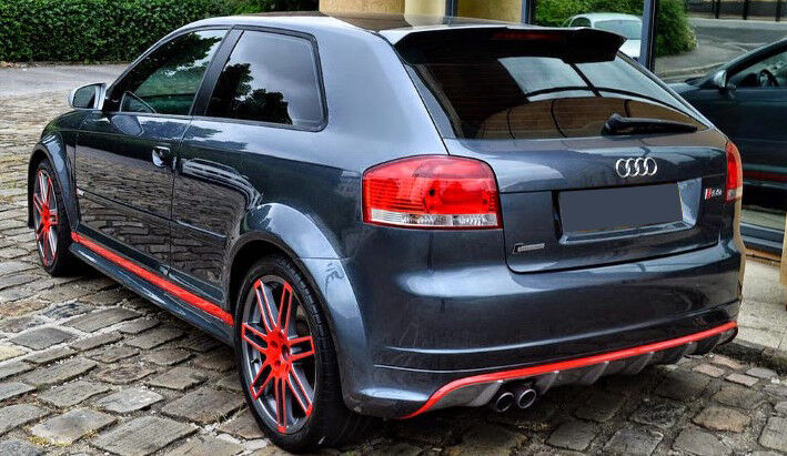 SPOILER POSTERIORE ADATTO PER AUDI A3 8P 3 PORTE RS3 STILE ( 2003-2012 )