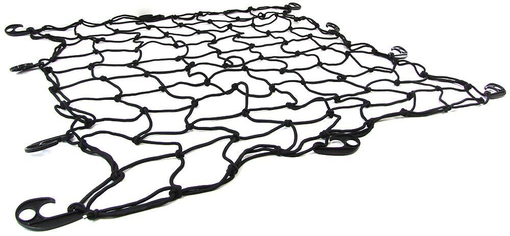 Rete elastica divisoria per bagagliaio con 10 ganci nera 120x150cm universale