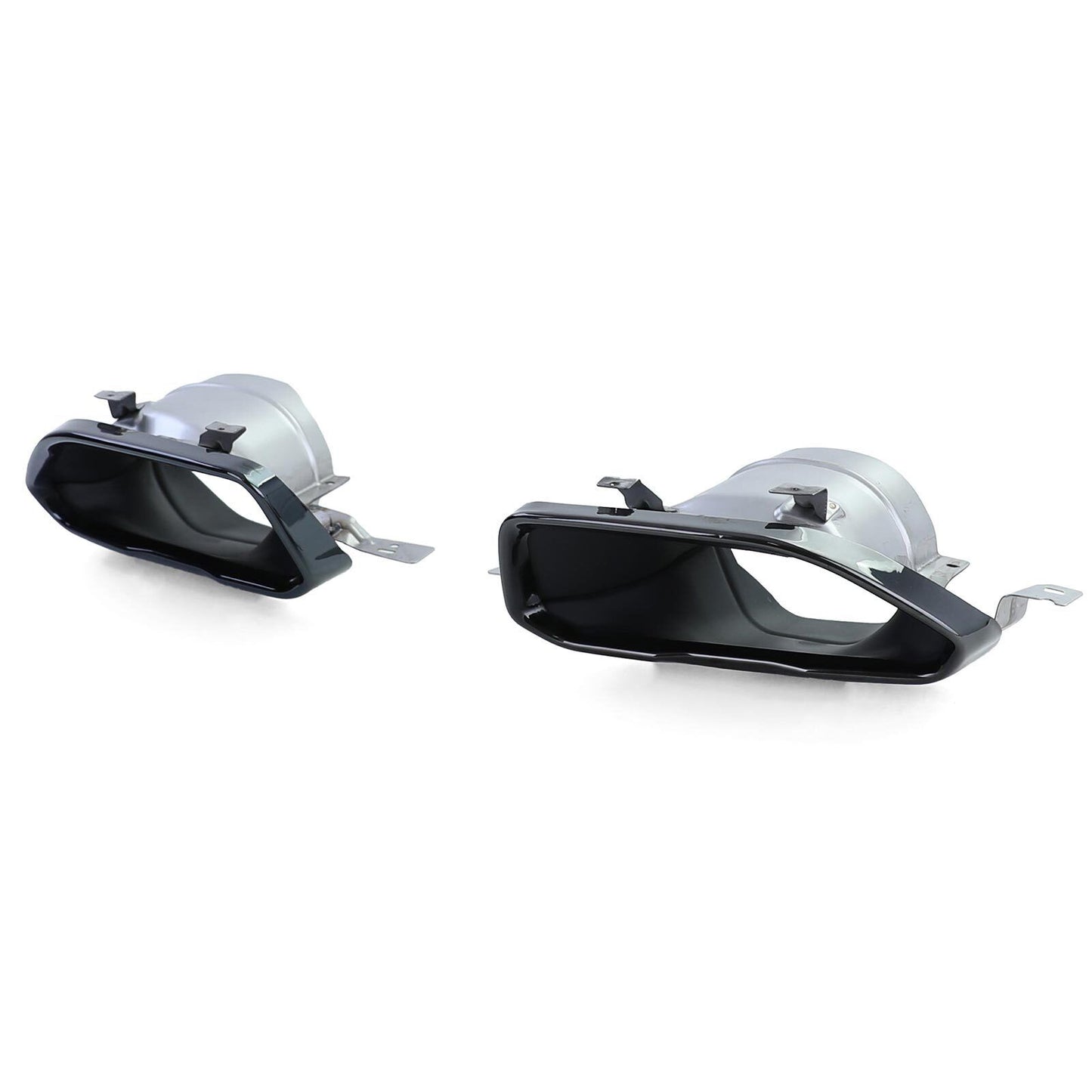 Rear Diffuser Sport Glossy + Exhaust Tips 440 Look Aftermarket Compatible with BMW 4 Series G22 G23 420 430 