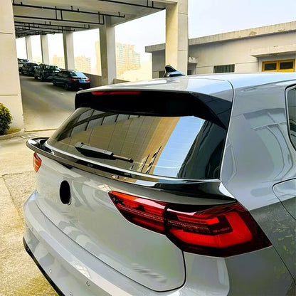 😎Glossy Black Spoiler Kit Suitable For VW Golf MK8 GTD GTI R TS😎