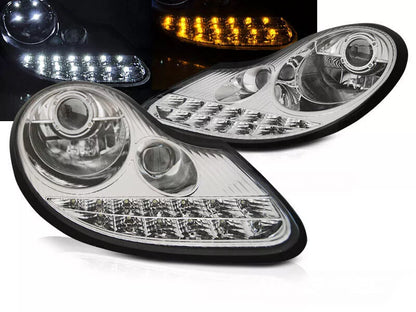 Fari per Porsche Boxster 986 anno 96-04 frecce LED cromate luce di posizione LED