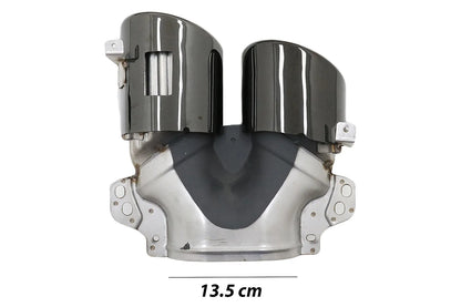 💎Punte del diffusore cromate per Mercedes GLA H247 Sport Line Aero Night Pack💎