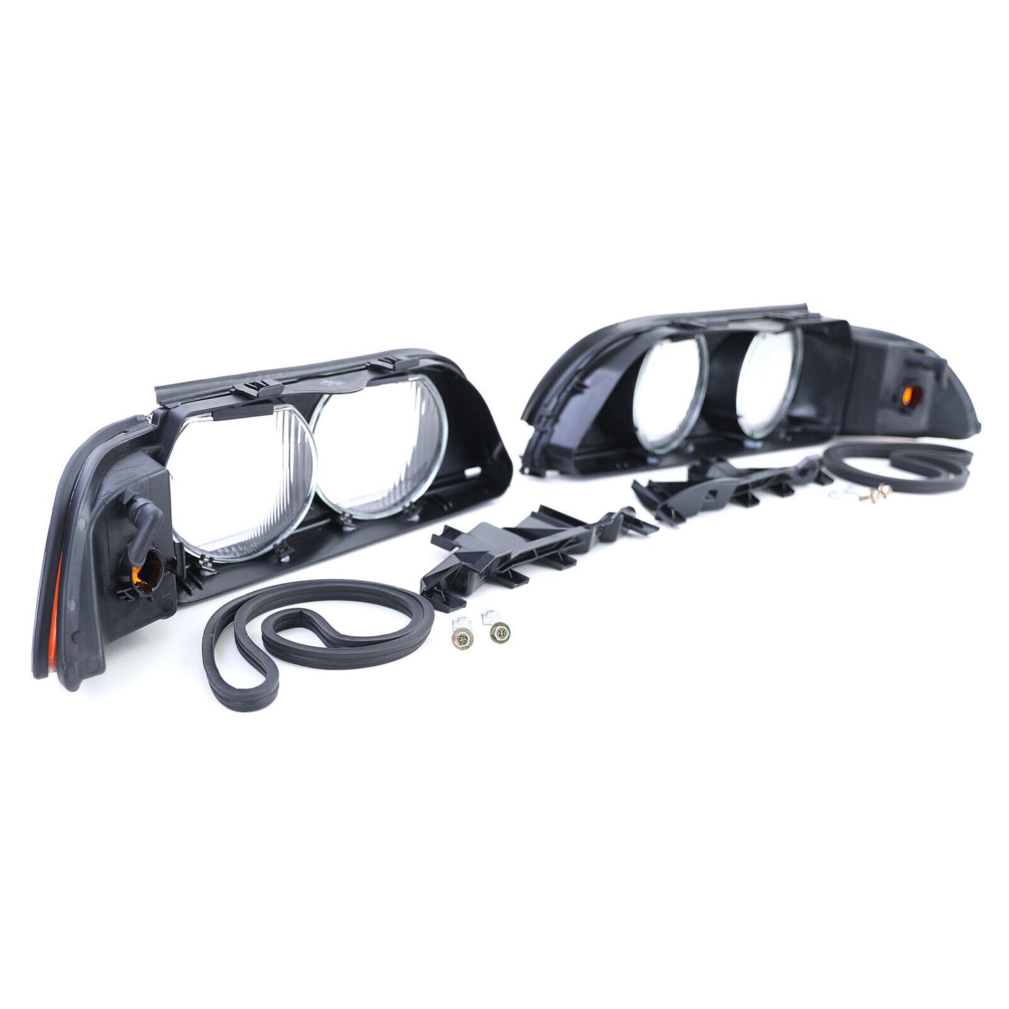 Coppia lenti faro sparse destra sinistra adatta per BMW Serie 5 E39 95-04- AUTOELEGANCERICAMBI