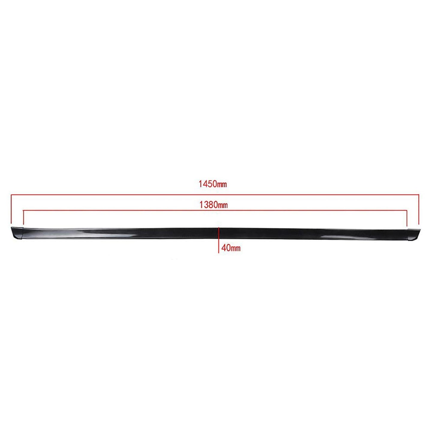 Rear Spoiler Lip Strips for Flexible Universal Bonding