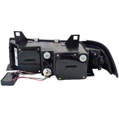 Faro anteriore CCFL Angel Eyes aftermarket compatibile con BMW Serie 3 E36 Coupé Cabrio