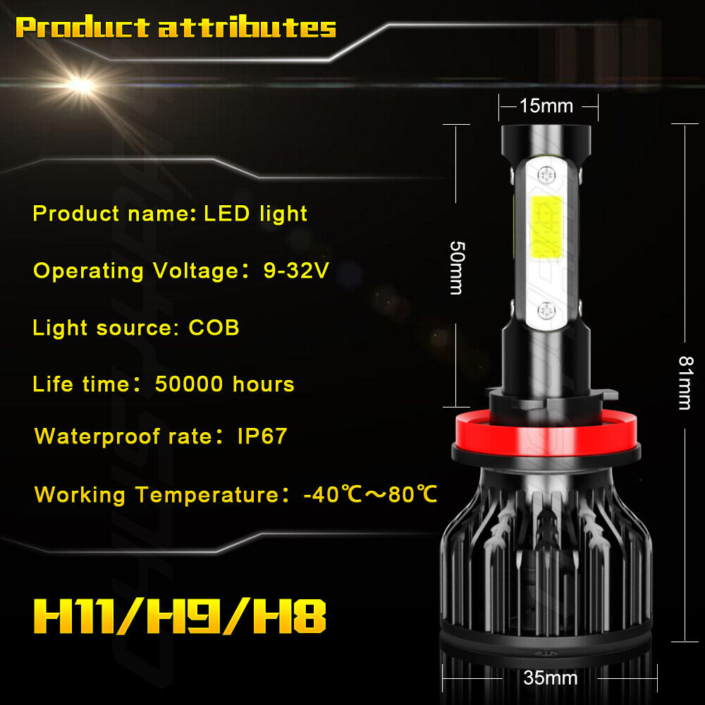 led bulb kit suitable for Toyota Highlander 2011-2018 2019 