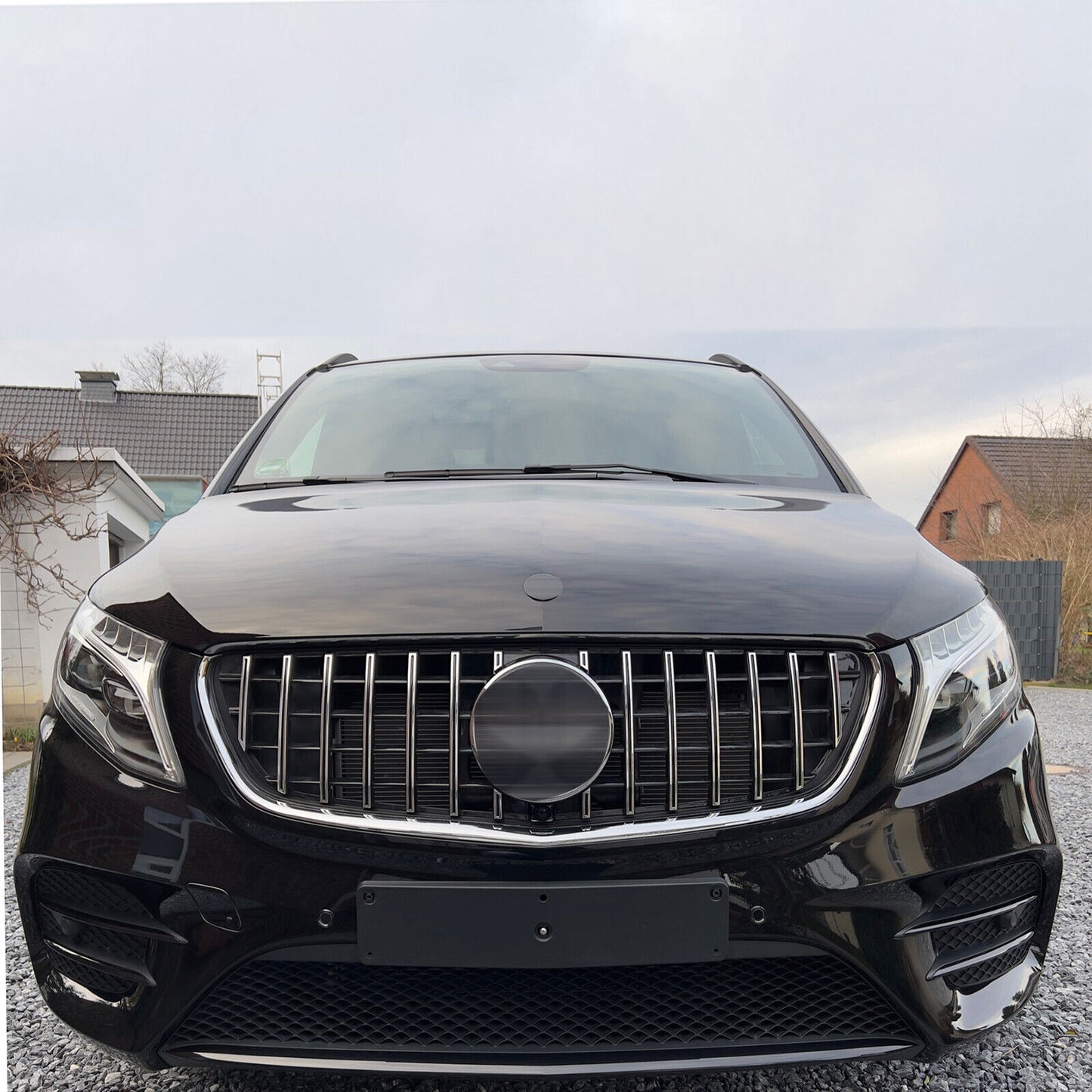 Griglia GT Panamericana adatta per Mercedes Classe V W447 dal 2019 argento nero