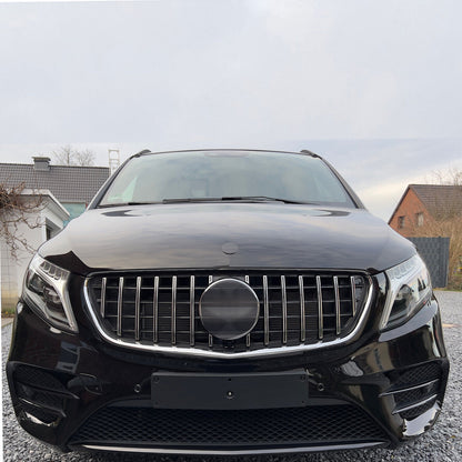 Griglia GT Panamericana adatta per Mercedes Classe V W447 dal 2019 argento nero