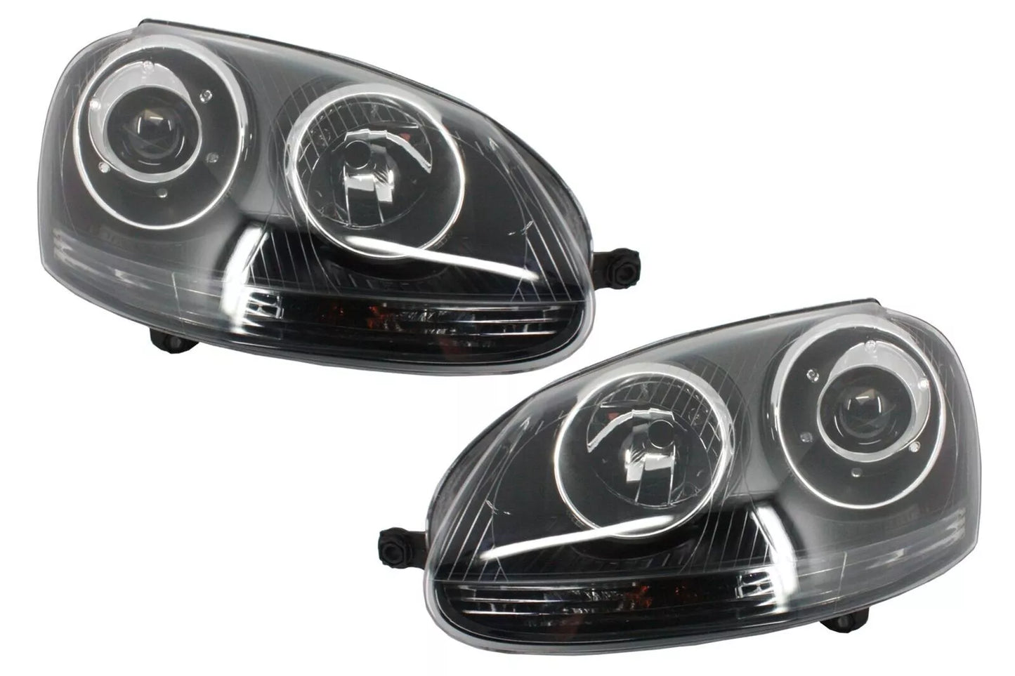 Look Fari Xenon per VW Golf 5 V Mk5 03-07 Jetta 05-10 GTI R32 Black Edition