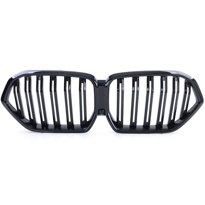 Performance Gloss Double Bar Radiator Grille Fit For BMW X6 G06 2019+ 